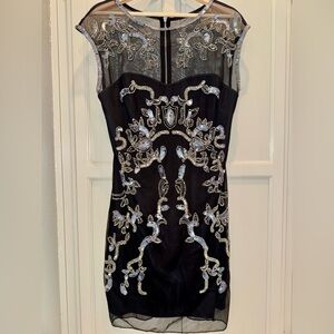 Elegant Black Sheer Dress